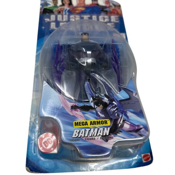 VIntage Justice League Mega Armor Batman Figure Mattel – Unopened NIB Sealed - Picture 1 of 6